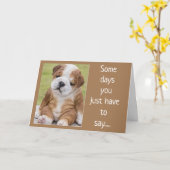 SHAR PEI IS A COMEDIAN FOR YOUR BIRTHDAY KARTE (Gelbe Blume)