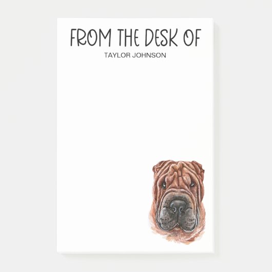 Shar Pei Lover Post-it Notes Post-it Klebezettel (Vorderseite)