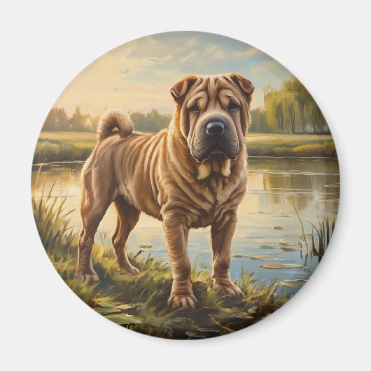 Shar Pei Magnet (Vorne)