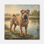 Shar Pei Magnet (Vorne)