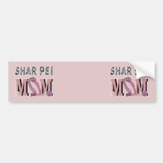 Shar Pei MAMA Autoaufkleber (Vorne)