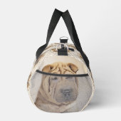 Shar Pei Painting Fawn Wrinkle Original Dog Art Duffle Bag (Rechts)
