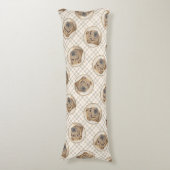 Shar Pei Painting Fawn Wrinkle Original Dog Art Seitenschläferkissen (Vorderseite Vertikal)