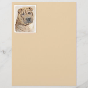 Shar Pei Painting - Niedliche Original Dog Art
