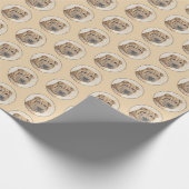 Shar Pei Painting - Niedliche Original Dog Art Geschenkpapier (Ecke)