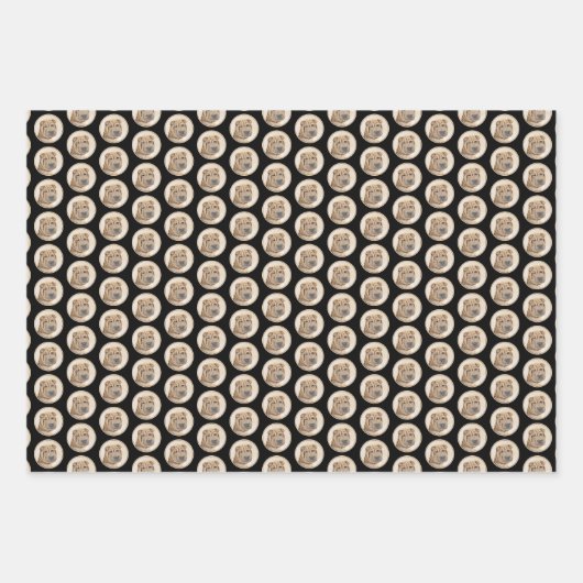 Shar Pei Painting - Niedliche Original Dog Art Geschenkpapier Set (Vorderseite 3)