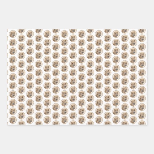 Shar Pei Painting - Niedliche Original Dog Art Geschenkpapier Set (Vorderseite 2)