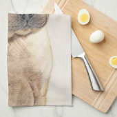 Shar Pei Painting - Niedliche Original Dog Art Geschirrtuch (Viertel Falte)