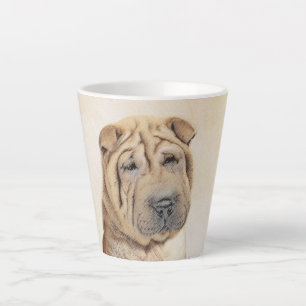 Shar Pei Painting - Niedliche Original Dog Art Milchtasse