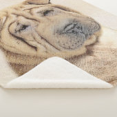 Shar Pei Painting - Niedliche Original Dog Art Sherpadecke (3/4)