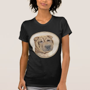 Shar Pei Painting - Niedliche Original Dog Art T-Shirt
