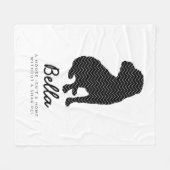 Shar Pei personalisiert Fleecedecke (Vorderseite (Horizontal))