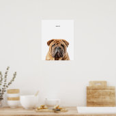 Shar Pei Personalisiert Print Poster (Küche)