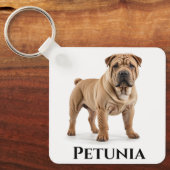 Shar-Pei personalize Schlüsselanhänger (Vorderseite)