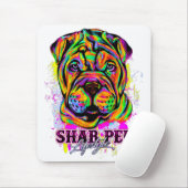 Shar Pei Puppy Dog Lifestyle Mousepad (Mit Mouse)