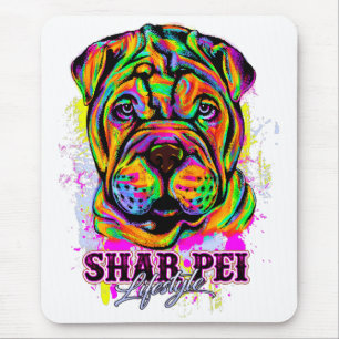 Shar Pei Puppy Dog Lifestyle Mousepad