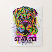 Shar Pei Puppy Dog Lifestyle Puzzle (Vertikal)