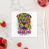 Shar Pei Puppy Dog Lifestyle Serviette (Beispiel)