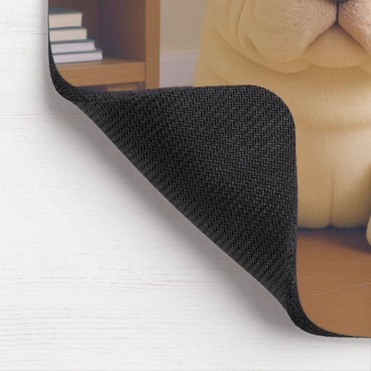 Shar Pei Puppy - Soft Serenity by WangWang Mousepad (Ecke)