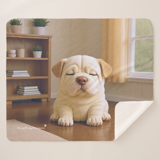 Shar Pei Puppy - Soft Serenity by WangWang Sherpadecke (Vorderseite (Horizontal))