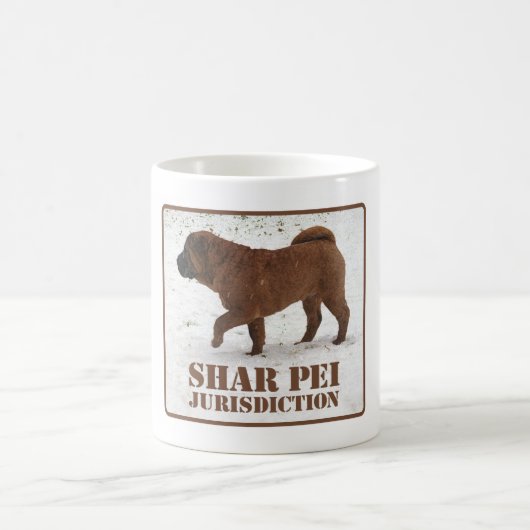 Shar Pei Rechtsprechungs-Tasse Kaffeetasse (Mittel)