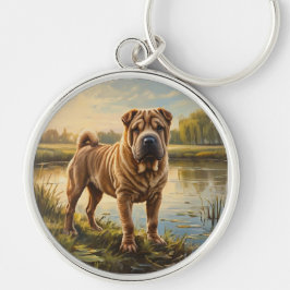 Shar Pei Schlüsselanhänger