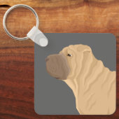 Shar Pei Schlüsselanhänger (Vorderseite)