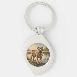 Shar Pei Schlüsselanhänger