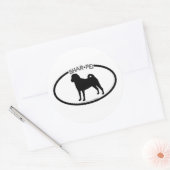 Shar Pei Silhouette Black Sticker (Umschlag)