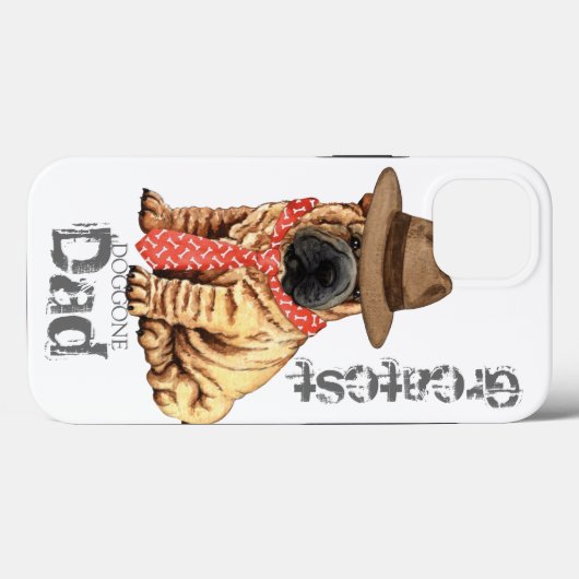 Shar-Pei-Vater Case-Mate iPhone Hülle (Rückseite (Horizontal))