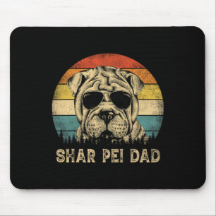 Shar Pei Vater Dog Lovers Vatertag T-Shirt Mousepad