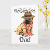 Shar-Pei-Vater Karte (Gelbe Blume)