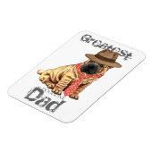 Shar-Pei-Vater Magnet (Linke Seite)