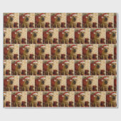 Shar-Pei Weihnachtshund Geschenkpapier (Flach)