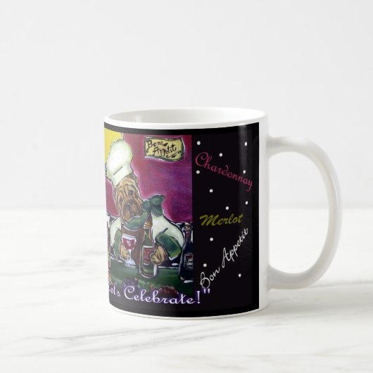 Shar-Pei Wein Chef Kaffeetasse (Rechts)