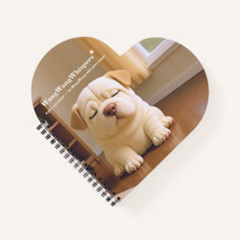 Shar Pei Welpe - Sanfte Ruhe von WangWang Notizblock