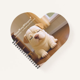 Shar Pei Welpe - Sanfte Ruhe von WangWang Notizblock