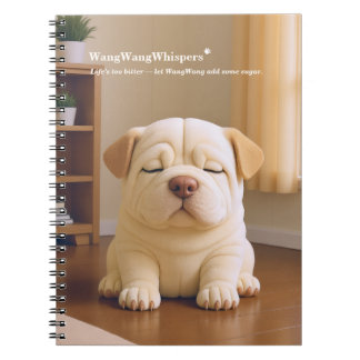Shar Pei Welpe - Sanfte Ruhe von WangWang Notizblock