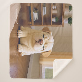 Shar Pei Welpe - Sanfte Ruhe von WangWang Sherpadecke