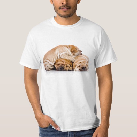 Shar Pei Welpen-Hügel T-Shirt (Vorderseite)