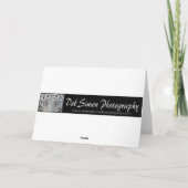 Shar-Pei Welpen mit Stock-Gruß-Karte Karte (Rückseite)