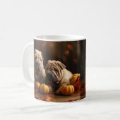 Shar Pei Welppy Autumn Delight Pumpkin Kaffeetasse (Vorderseite Links)