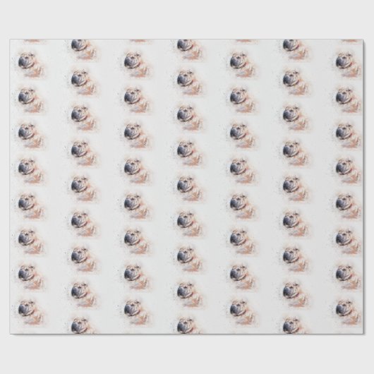 Shar Pei Wrapping Paper Geschenkpapier (Flach)
