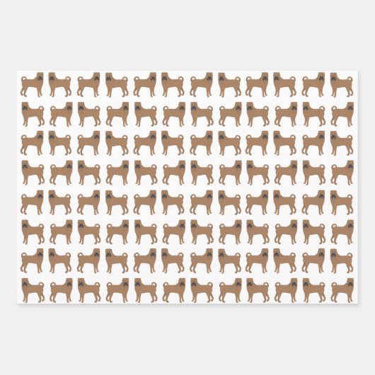 Shar Pei Wrapping Paper Sheets Geschenkpapier Set (Vorderseite 3)