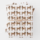 Shar Pei Wrapping Paper Sheets Geschenkpapier Set (Beispiel)
