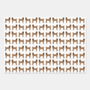 Shar Pei Wrapping Paper Sheets Geschenkpapier Set