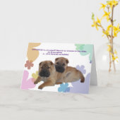 Shar Pei Wrinkle Birthday card Karte (Gelbe Blume)