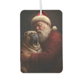 Shar Pei zu Weihnachten Autolufterfrischer (Vorderseite)