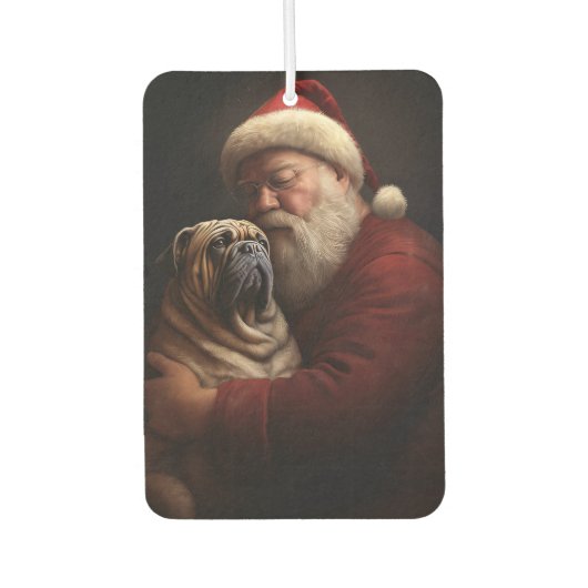Shar Pei zu Weihnachten Autolufterfrischer (Vorderseite)