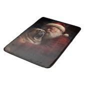 Shar Pei zu Weihnachten Badematte (Schrägansicht)